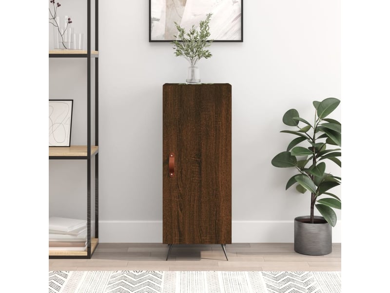  Buffet - bahut - meuble de rangement chêne marron 34,5x34x90 cm bois d'ingénierie  - Conforama B