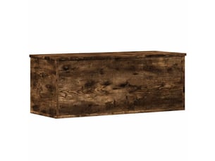 Boîte de rangement, coffre de rangement chêne fumé 90x35x35 cm bois d'ingénierie