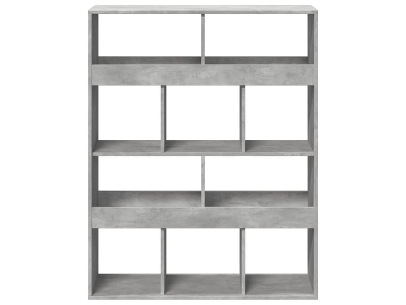  Cloison bibliothèque, meuble de rangement gris béton bois d'ingénierie shl4421  - Conforama D