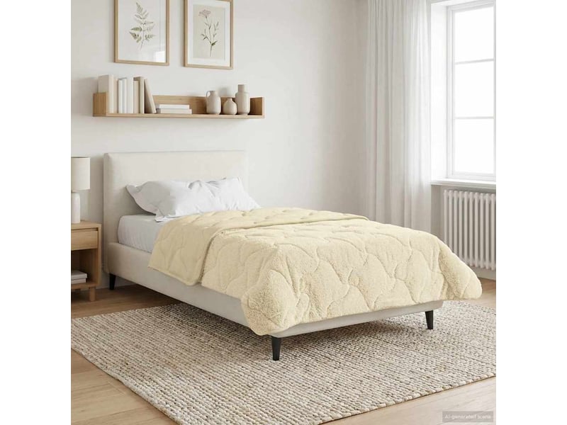  Duvet d'hiver - couette 135 x 200 cm hiver - couette crème respirant  - Conforama B