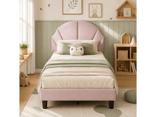 Lit 2 places 90x190 cm YELENARO coloris rose