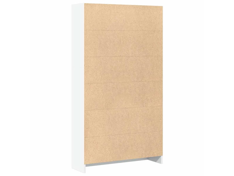  Bibliothèque, armoire à livres blanc 80x24x143 cm bois d'ingénierie  - Conforama E