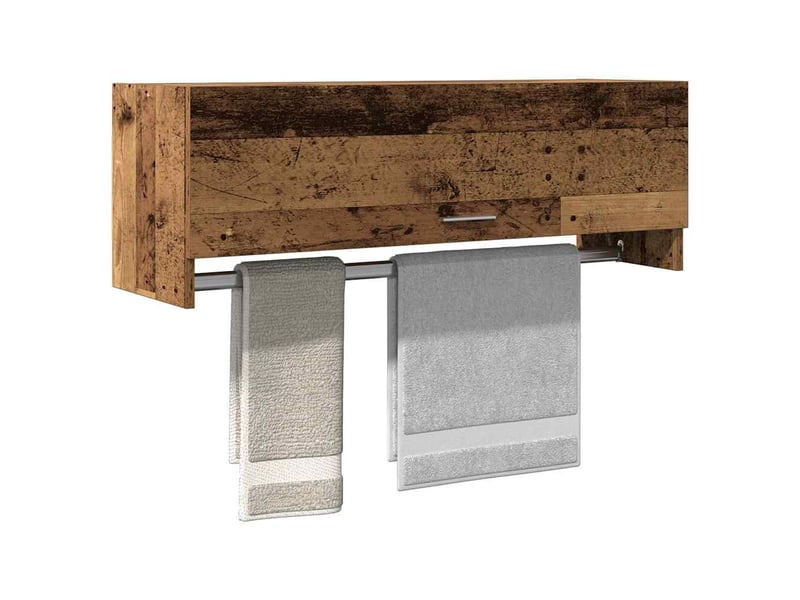  Garde-robe, armoire de rangement vieux bois 100x32,5x35 cm bois d'ingénierie  - Conforama B