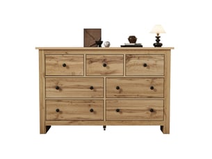 Buffet 0 porte(s)  7 tiroir(s) ULEVR  - 152 cm coloris bois clair 