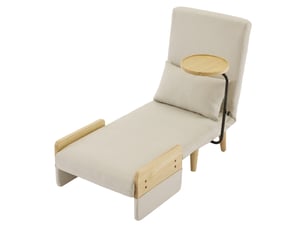 Fauteuil convertible  <strong>MODENVIE</strong> Tissu beige