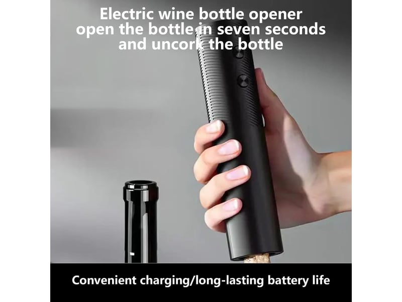  Ouvre-vin automatique, tire-bouchon électrique tire-bouchon électrique ouvre-bouteille de vin,ouvre-bouteille de retrait de bouchon  - Conforama C