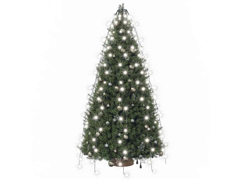 Guirlande lumineuse d'arbre de noël 180 led blanc froid 180 cm cf62420 - Conforama D