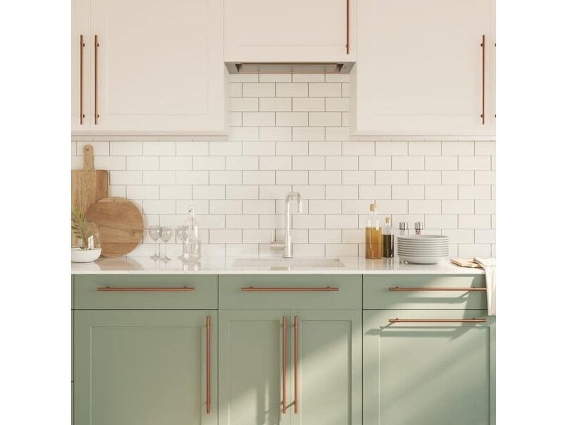  Poignée d'armoire vidaxl, 320 mm, marron  - Conforama D