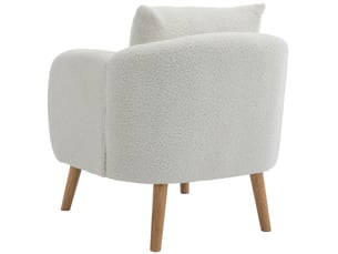 Fauteuil convertible <strong>BEAUNIV</strong> <strong></strong> Tissu bouclette blanc vendu A l'unité