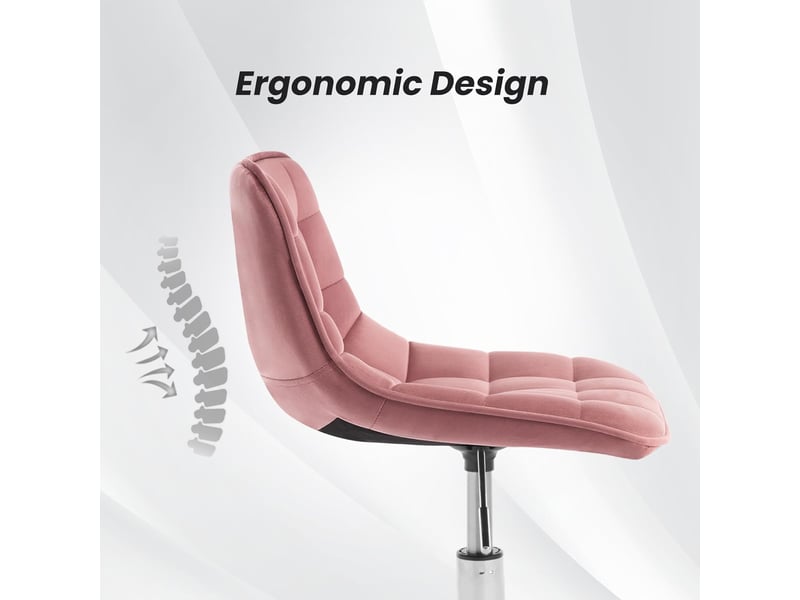 Chaise de bureau, fauteuil de bureau pivotante en cuir artificiel, dossier inclinable 99º-112º, hauteur d'assise réglable, blanc