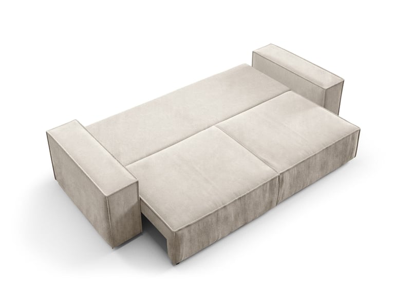 Canapé convertible mille mini creme - Conforama E