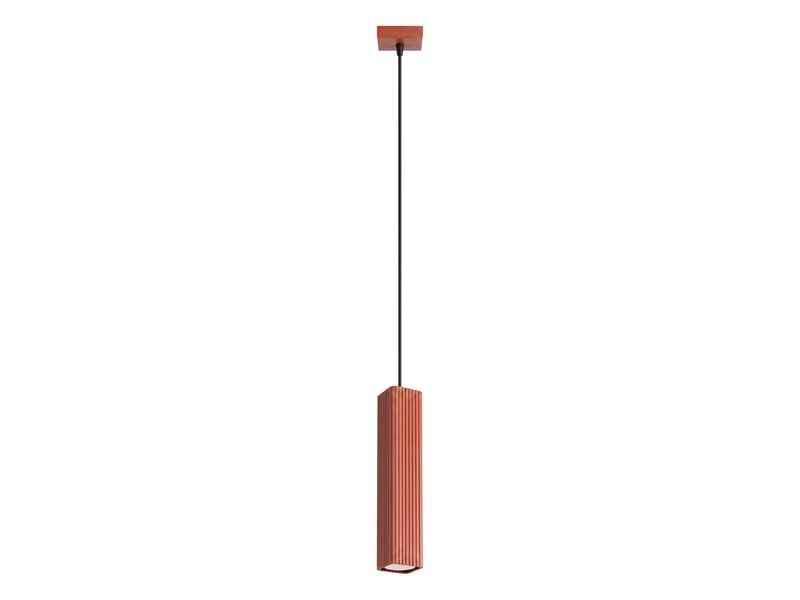  Suspension rayo 1 ocre rouge aluminium moderne 118x8x8cm SL.3197 - Conforama A