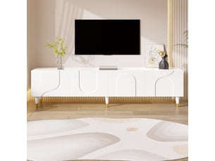 Meuble tv coloris blanc 180 cm HAUSS SPOLE