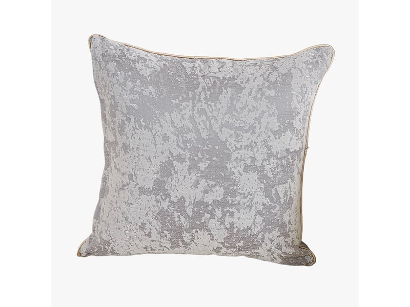  Coussin carré en tissu gris 45x45 cm  - Conforama A