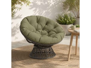 Coussin de chaise suspendue, coussin d'assise vianen 100 % polyester vert olive cf54308