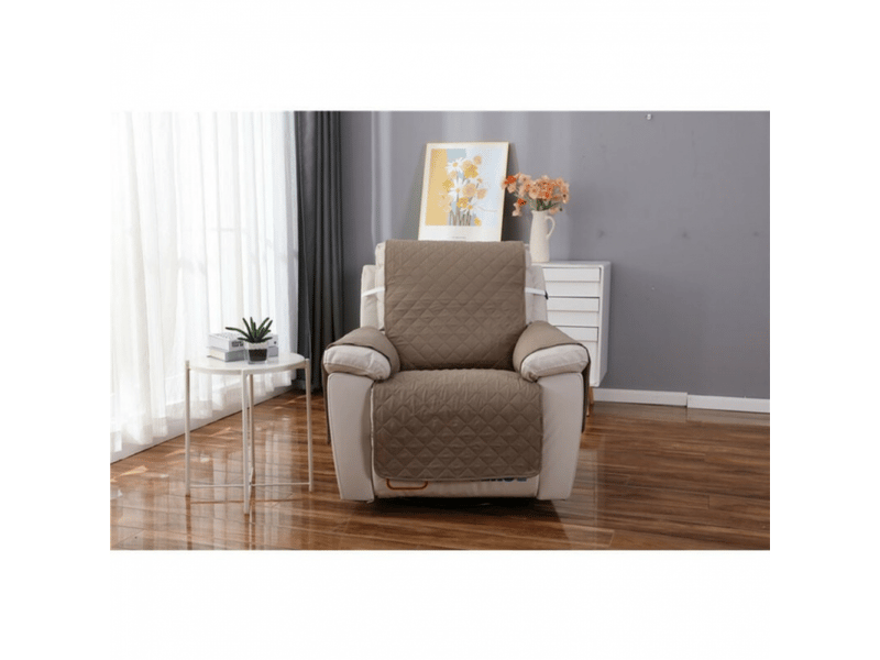  Housse fauteuil relax 1 place, housse de canapé protecteur inclinable imperméable pour chambre kaki 55 x 200 cm  - Conforama B