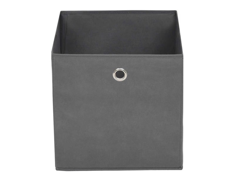  Boîtes de rangement 10 pcs tissu intissé 28x28x28 cm gris  - Conforama D