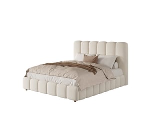 Lit coffre 140x190 cm <strong>WISHDOR</strong>  <strong></strong> coloris beige