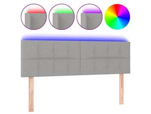 Tete de lit A poser largeur 144 cm <strong></strong> <strong></strong> argenté