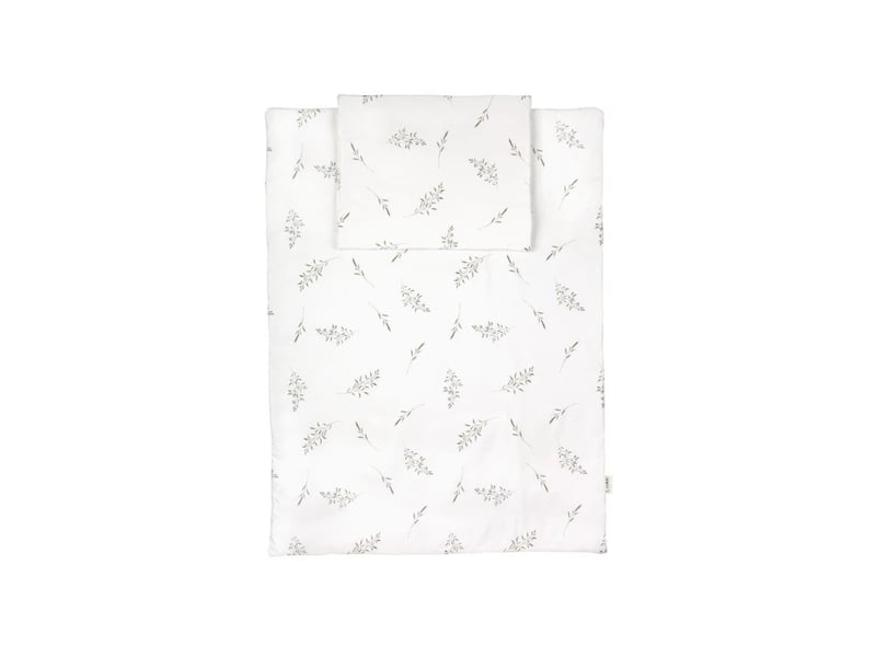  Parure de lit bébé couette et oreiller 120 × 90 cm - taille l - brindilles vertes waldin BD-L-03 - Conforama A