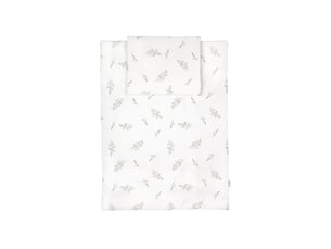 Parure de lit bébé couette et oreiller 120 × 90 cm - taille l - brindilles vertes waldin