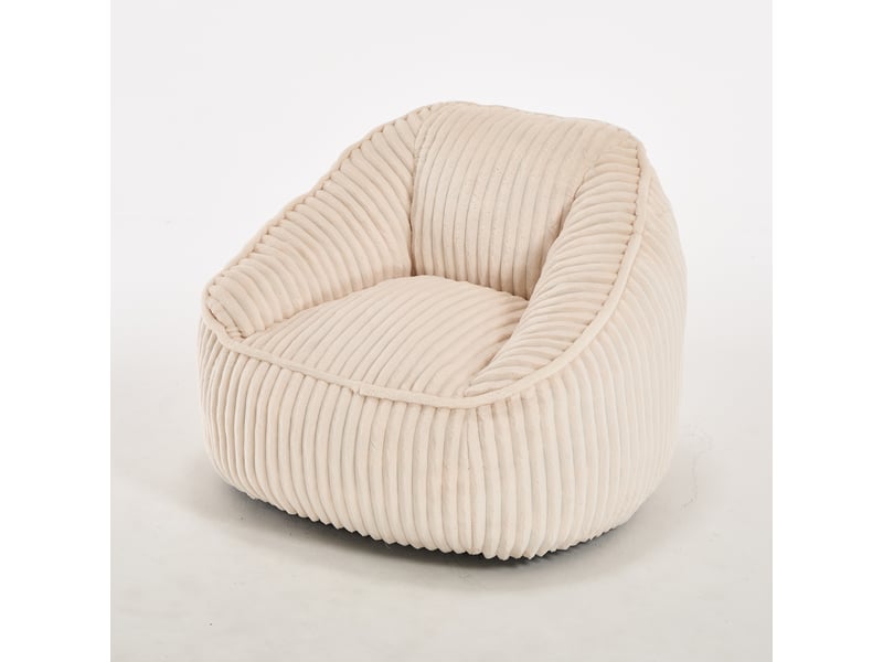  Pouf poire, 98x92x73 cm, beige cao-W3497P528799-conf-NEW - Conforama W