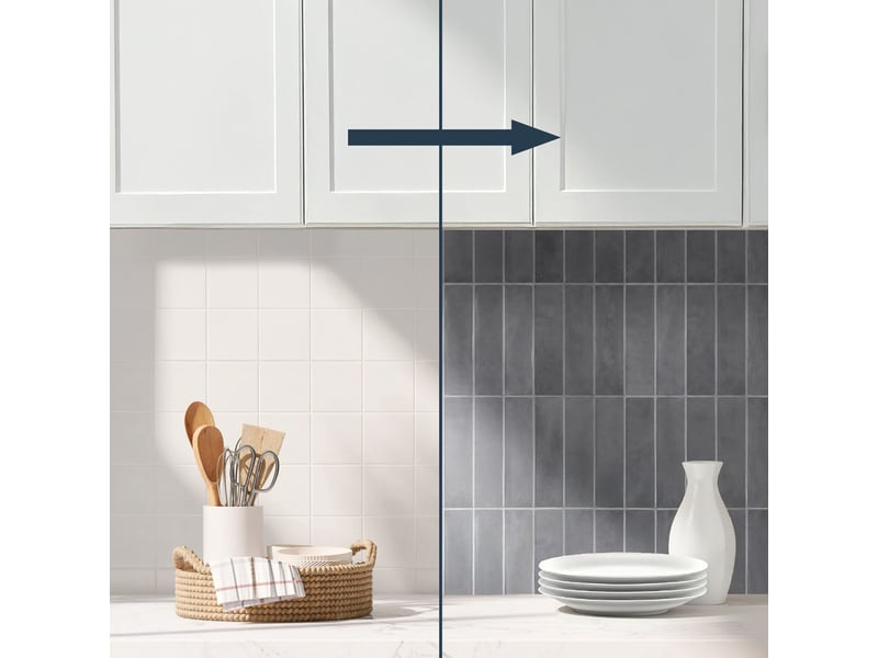  Sticker mural carrelage kalix 30x25cm gris  - Conforama E