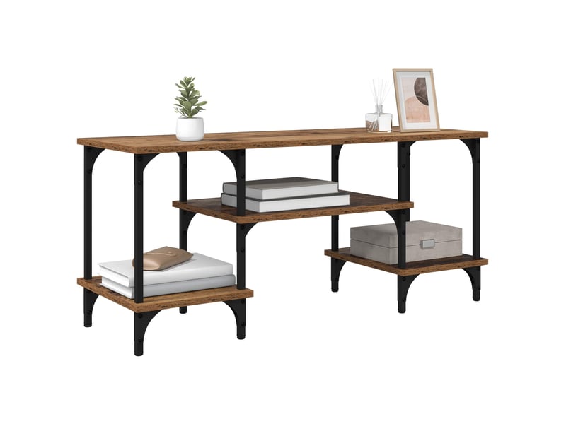  Meuble tv - banc tv - meuble de rangement bois ancien 102 x 35 x 45,5 cm  - Conforama C