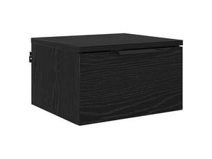 Table de chevet - cabinet de chevet - table de nuit chêne noir 34 x 30 x 20 cm bois d'ingénierie