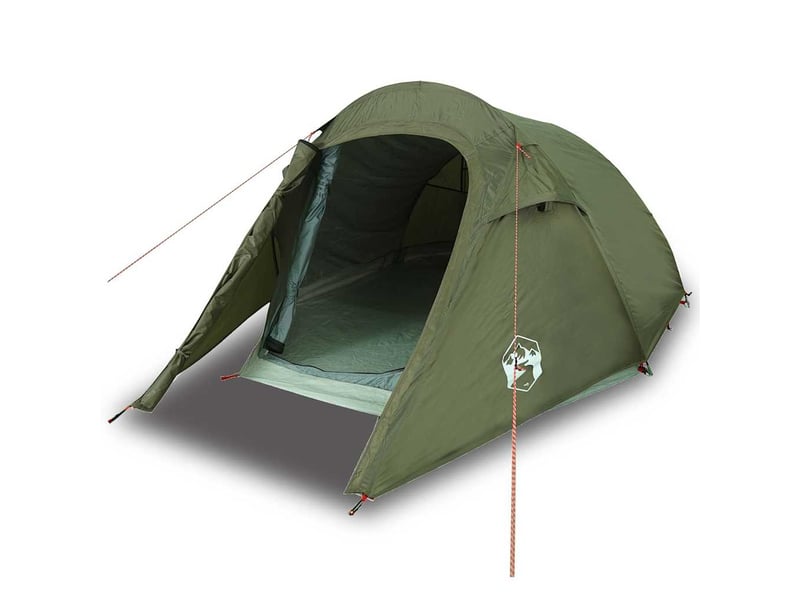  Tente de camping, tente tunnel 2 personnes vert olive imperméable  - Conforama A