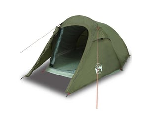 Tente de camping, tente tunnel 2 personnes vert olive imperméable