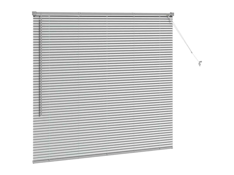  Store vénitien, store de fenêtre argenté 130 x 145 cm 25 mm aluminium cf47548  - Conforama E