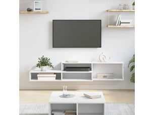 Meuble tv coloris blanc 150 cm <strong></strong>  <strong></strong>
