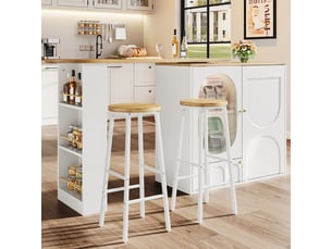 Ensemble table rectangulaire  0 chaise(s) 2 tabouret(s) inclu(s) <strong>STILVORA</strong> <strong></strong> 