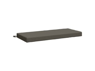 Coussin de banc, coussin d'assise, coussin de canapé soest 100 % polyester gris 120 x 50 x 8 cm cf53269