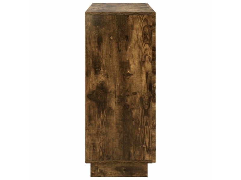 Buffet - bahut - meuble de rangement chêne fumé 85,5 x 31 x 75 cm bois d'ingénierie - Conforama E