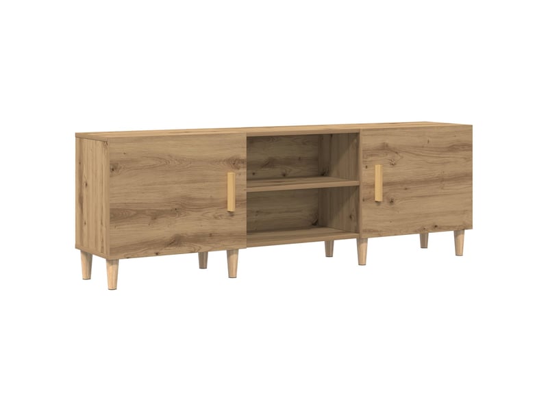  Meuble tv - banc tv - meuble de rangement 150 x 30 x 50 cm chêne artisanal bois d'ingénierie  - Conforama A