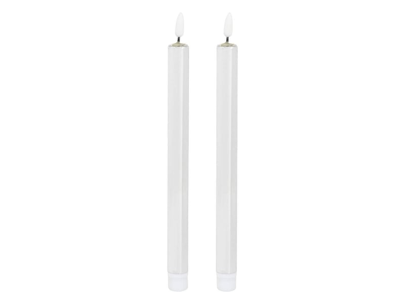  Lot de 2 bougies led bâton métal argent TILIA - Conforama A