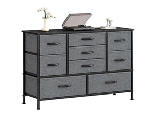 Chiffonnier 9 tiroir(s)    <strong>GENERIC HOME</strong> <strong></strong> coloris gris largeur 100 cm hauteur 76 cm