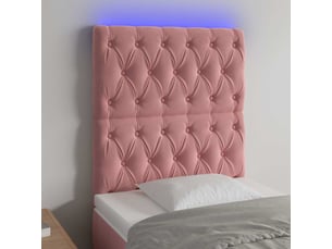 Tete de lit A poser largeur 80 cm rose