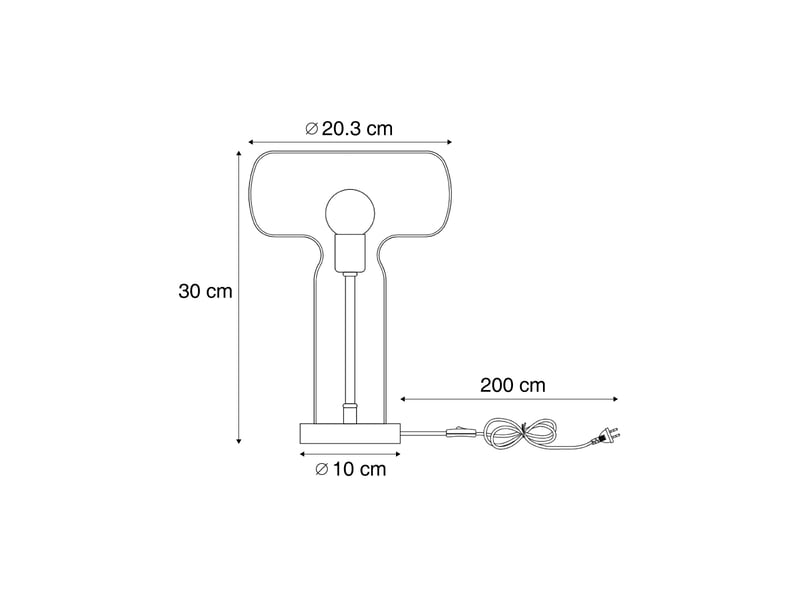  Lampe de table hotel chic bronze foncé avec verre brun - amara  - Conforama C