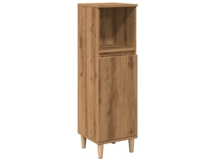 Armoire de salle de bain, meuble de rangement chêne artisanal 30x30x100 cm
