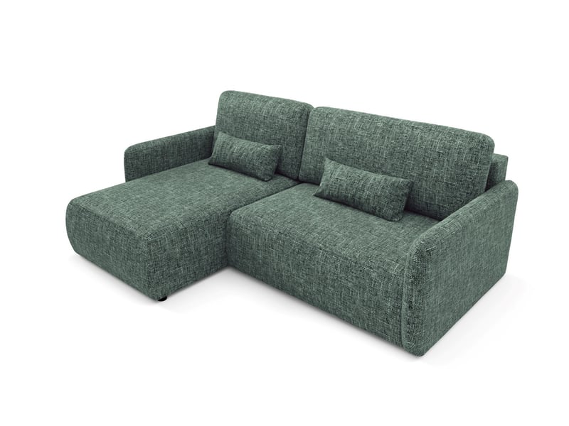Canapé d'angle convertible livello l vert - Conforama D