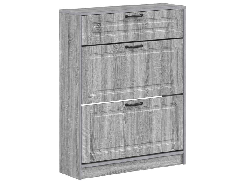  Meuble à chaussures, cabinet à chaussures utrecht 78x24x100 cm bois d'ingénierie shl382  - Conforama A