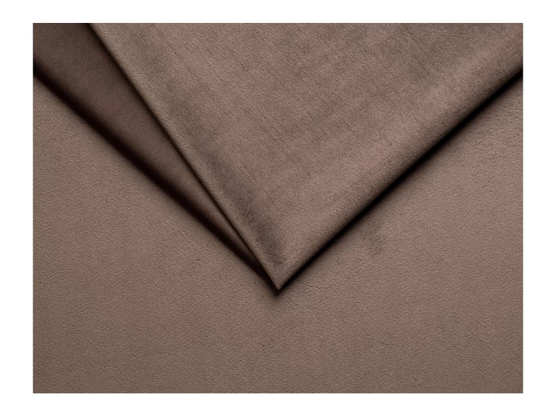  Canapé droit miloe fixe 3 places en velours - taupe MILOE - Conforama C