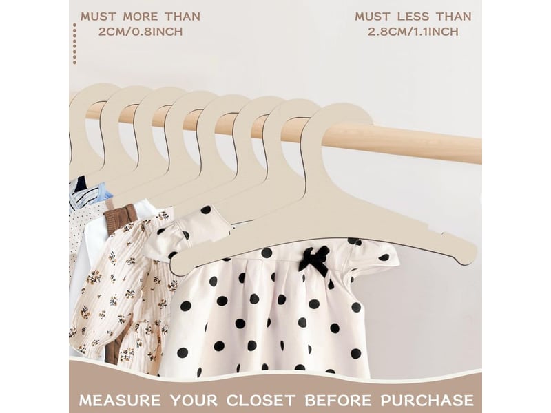  Cintres en bois pour bébé - 9 pouces - lot de 20 - pour vêtements nouveau-né et tout-petits - idéal pour armoire de chambre d'enfant  - Conforama C