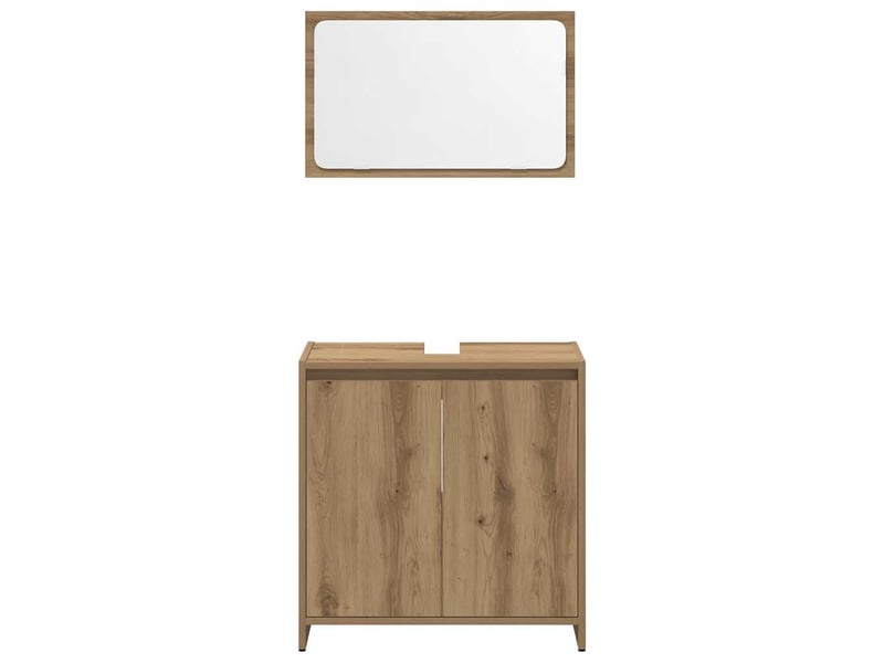  Ensemble de meubles salle de bain 3 pcs bois d'ingénierie cf63947  - Conforama E