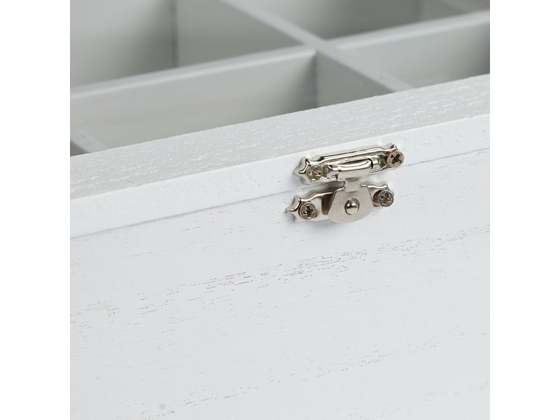  Boîte à thé organisée avec fenêtre de visualisation 8 x 25 x 25,5 cm en mdf bois 13_0008703  - Conforama D