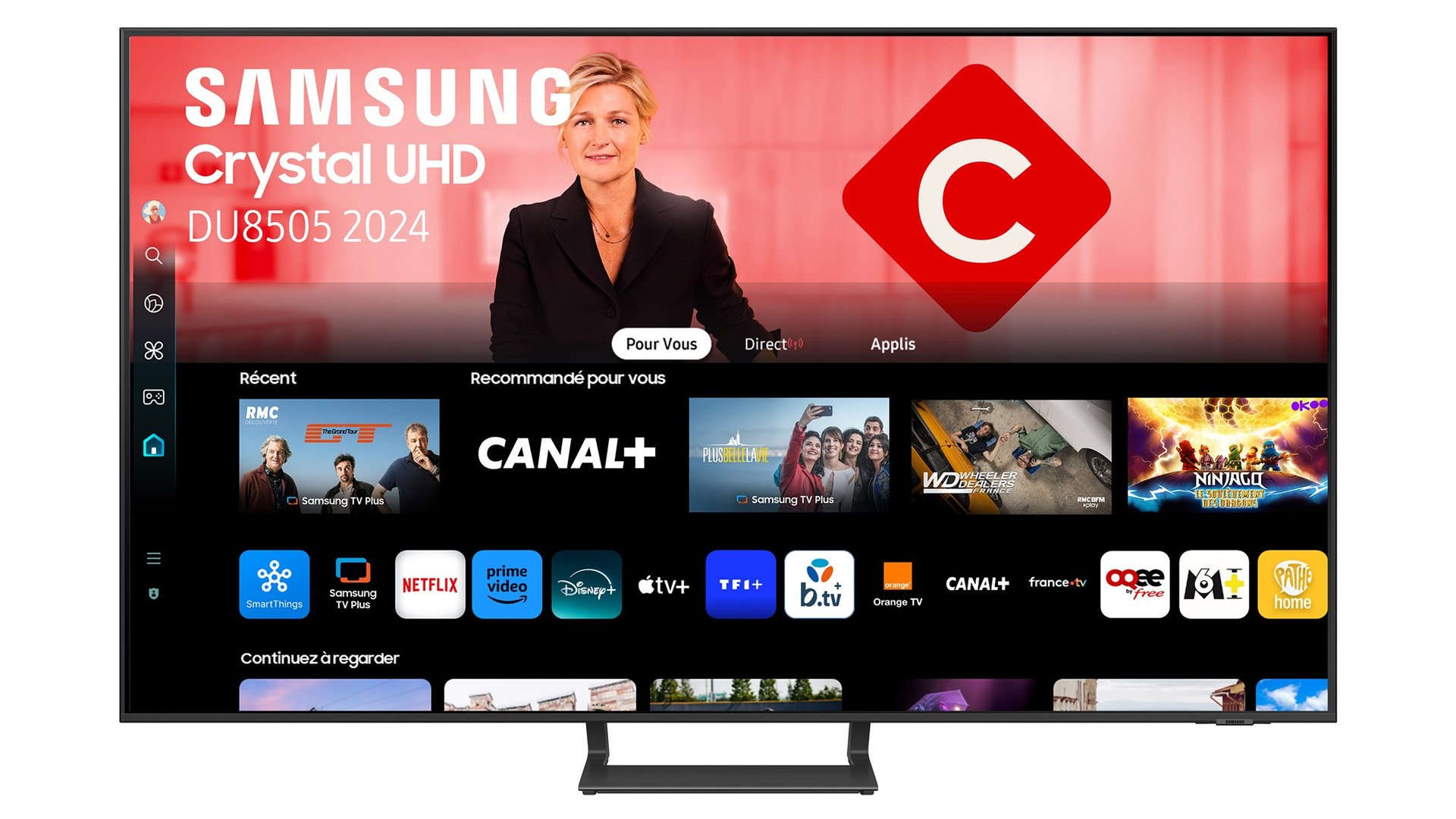 SAMSUNG T&eacute;l&eacute;viseur 138 cm UHD 4K  TU55DU8505K 