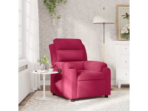 Fauteuil fixe  <strong></strong> Velours rouge